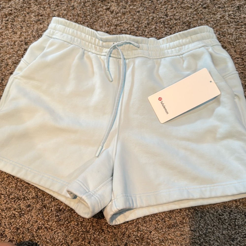 Lululemon Athletica Light Blue Athletic Shorts
